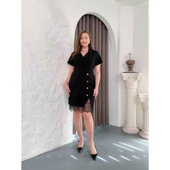 SİYAH ELBİSE KREP KUMAŞ 185519