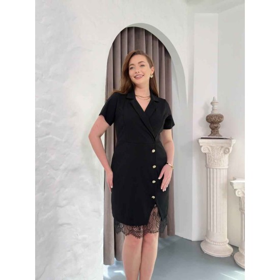 SİYAH ELBİSE KREP KUMAŞ 185519