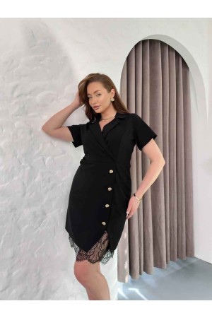 SİYAH ELBİSE KREP KUMAŞ 185519