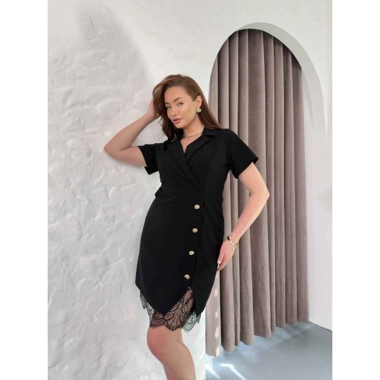 SİYAH ELBİSE KREP KUMAŞ 185519