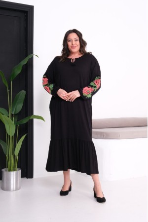 SİYAH ELBİSE VİSKON KUMAŞ 185786