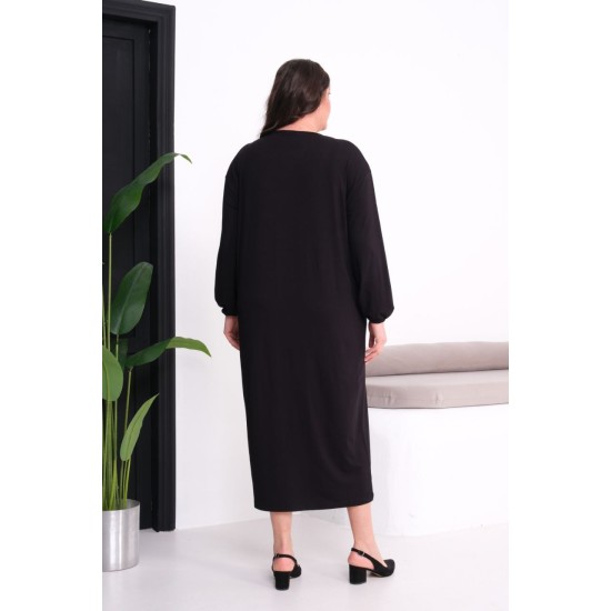 SİYAH ELBİSE VİSKON KUMAŞ 185787