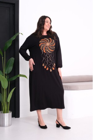 SİYAH ELBİSE VİSKON KUMAŞ 185787