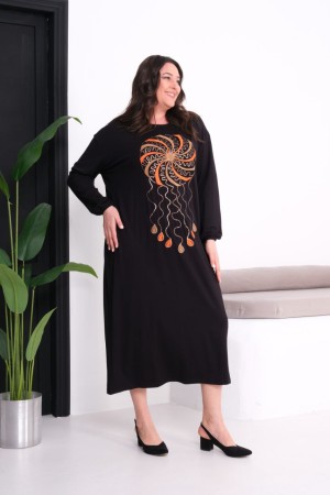 SİYAH ELBİSE VİSKON KUMAŞ 185787