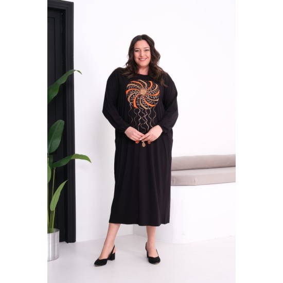 SİYAH ELBİSE VİSKON KUMAŞ 185787