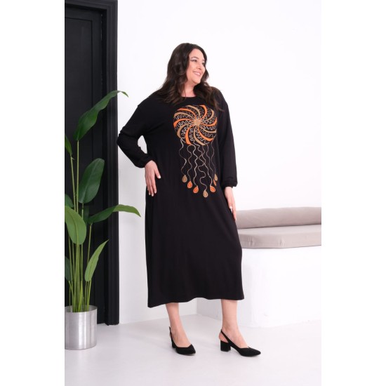 SİYAH ELBİSE VİSKON KUMAŞ 185787