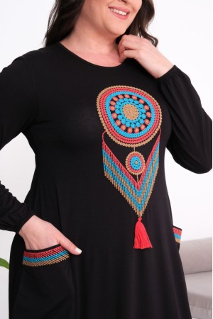 SİYAH ELBİSE VİSKON KUMAŞ 185788