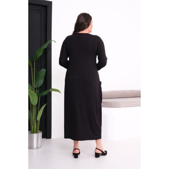 SİYAH ELBİSE VİSKON KUMAŞ 185790