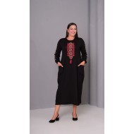 SİYAH ELBİSE VİSKON KUMAŞ 185796