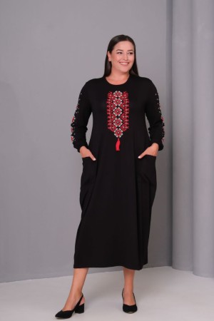 SİYAH ELBİSE VİSKON KUMAŞ 185796