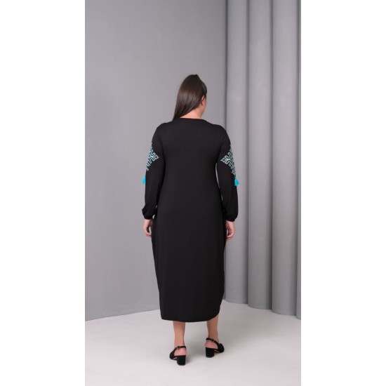 SİYAH ELBİSE VİSKON KUMAŞ 185797