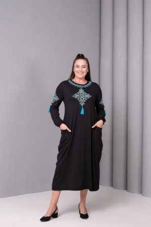 SİYAH ELBİSE VİSKON KUMAŞ 185797