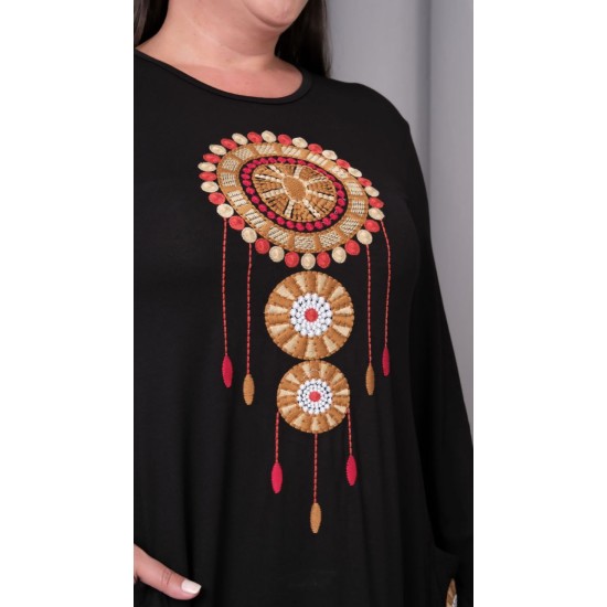 SİYAH ELBİSE VİSKON KUMAŞ 185798