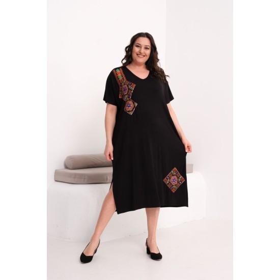 SİYAH ELBİSE VİSKON KUMAŞ 185801