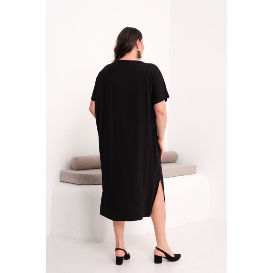 SİYAH ELBİSE VİSKON KUMAŞ 185801