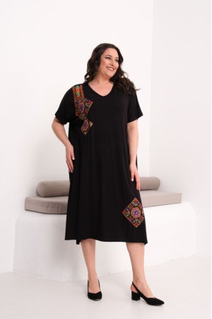 SİYAH ELBİSE VİSKON KUMAŞ 185801