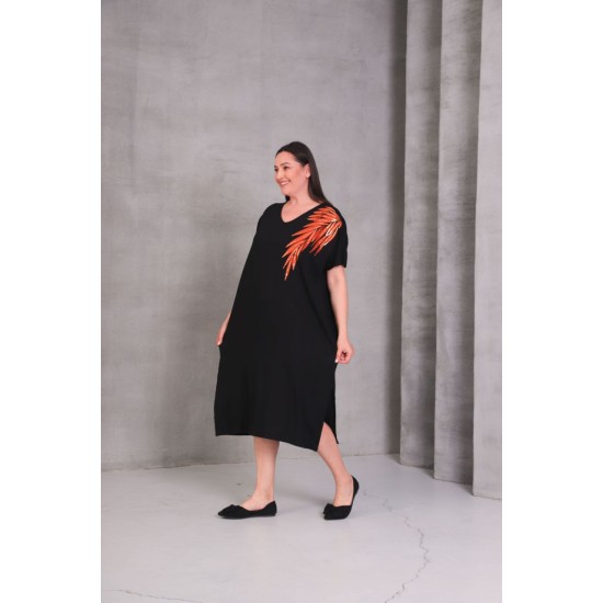 SİYAH ELBİSE VİSKON KUMAŞ 185812