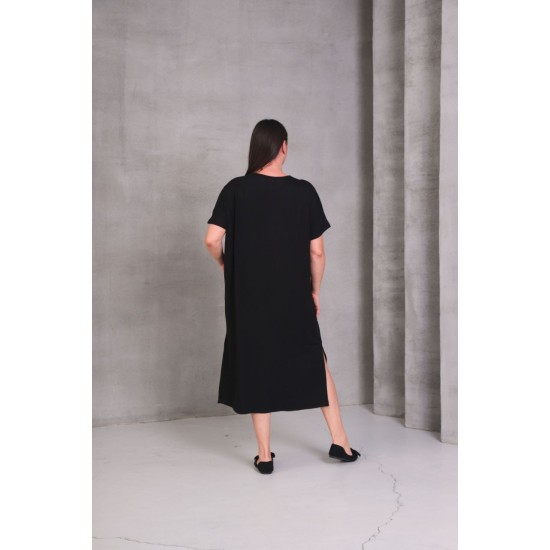 SİYAH ELBİSE VİSKON KUMAŞ 185813