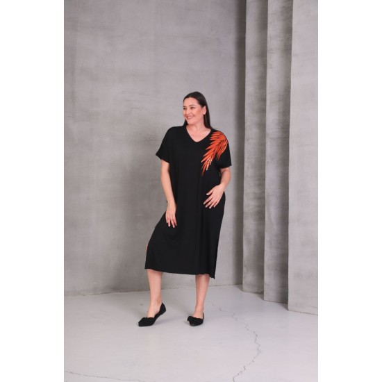 SİYAH ELBİSE VİSKON KUMAŞ 185812