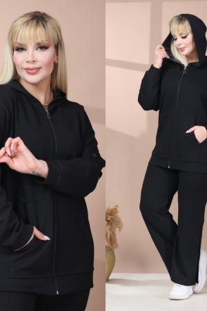 BLACK TRACKSUIT SET OYSHO FABRIC 185531