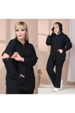 SİYAH EŞOFMAN TAKIM OYSHO KUMAŞ 185531