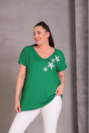 YEŞİL BLUZ VİSKON KUMAŞ 185599