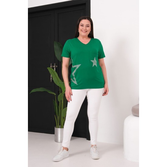 YEŞİL BLUZ VİSKON KUMAŞ 185603