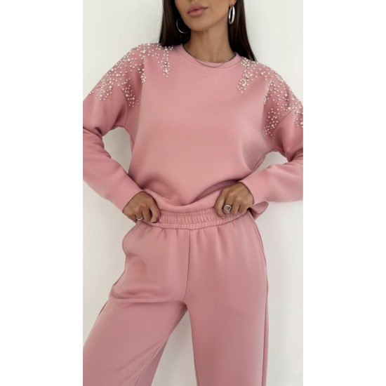 POWDER PINK TRACKSUIT SET OYSHO FABRIC 185753