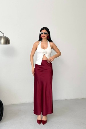 185255 Burgundy SKIRT