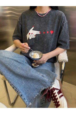 185319 ANTRASİT TSHIRT