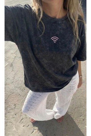 185321 ANTRASİT TSHIRT