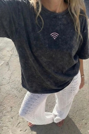 185321 ANTRASİT TSHIRT