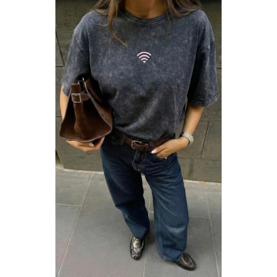 185321 ANTRASİT TSHIRT