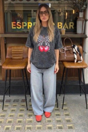 185324 ANTRASİT TSHIRT