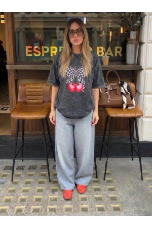 185324 ANTRASİT TSHIRT