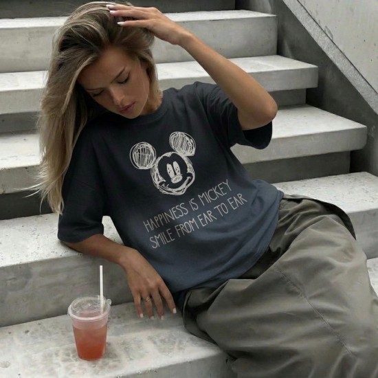 185326 ANTRASİT TSHIRT