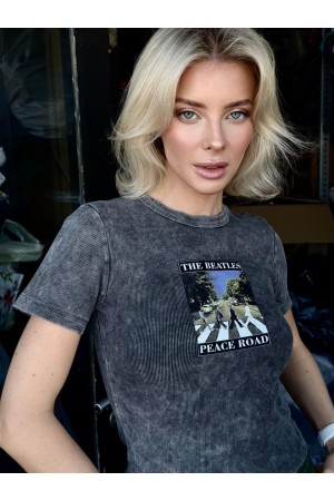 185338 ANTRASİT TSHIRT