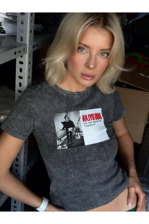 185341 ANTRASİT TSHIRT