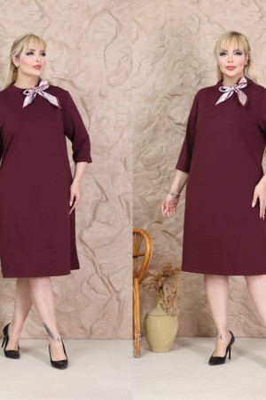 185347 BORDO ELBİSE