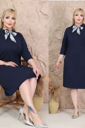 185348 LACİVERT ELBİSE