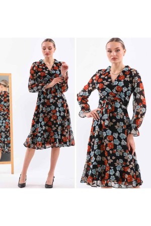 185359 DESENLİ ELBİSE