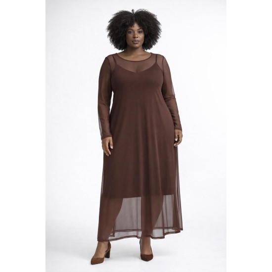 185367 KAHVE ELBİSE