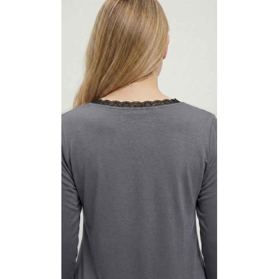185379 GRİ BLUZ