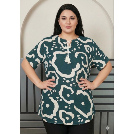 185381 DESENLİ BLUZ