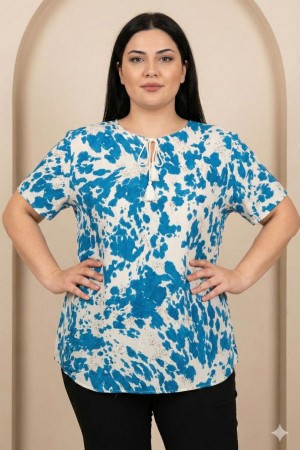 185383 DESENLİ BLUZ