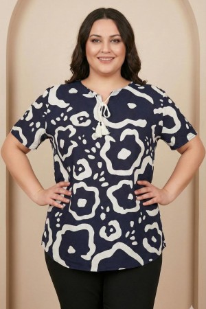 185389 DESENLİ BLUZ