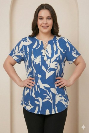 185391 DESENLİ BLUZ