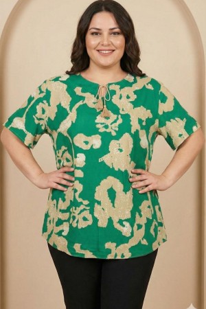 185395 DESENLİ BLUZ