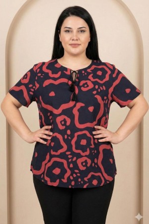 185396 DESENLİ BLUZ