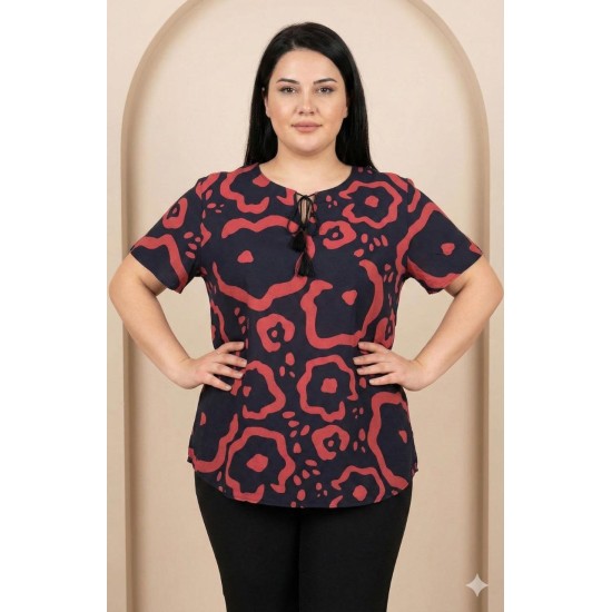 185396 DESENLİ BLUZ